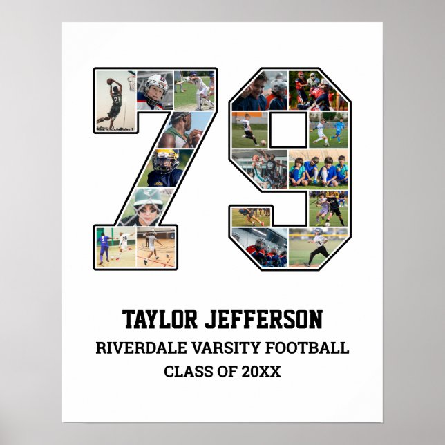 Poster Colagem de Fotografias da Equipe Esportiva do Mais (Frente)