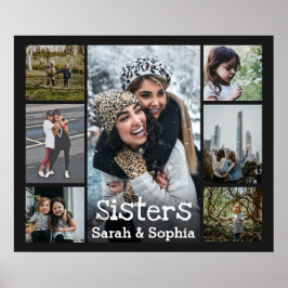 Poster Colagem de Fotografias das Modernas Personalizadas