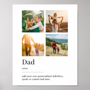 Poster Colagem de Fotografias de Definição de Dicionário