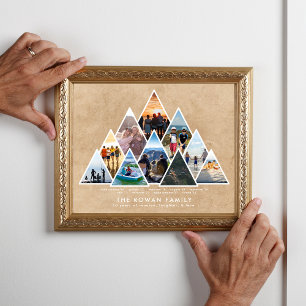 Poster Colagem de Fotografias de Memória de Reunião da 10