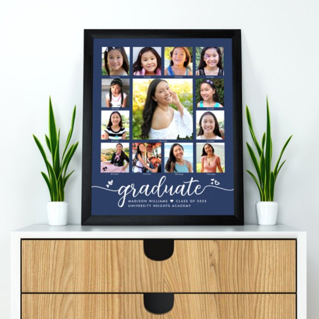 Poster Colagem de Fotografias de Script Moderno K-12 para (Criador carregado)