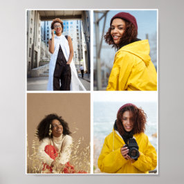 Poster Colagem de Fotografias do Design 4