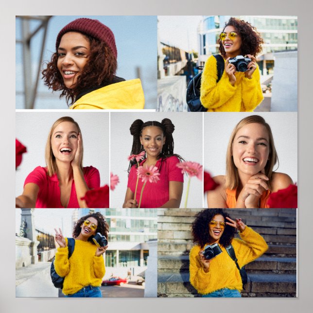 Poster Colagem de Fotografias do Design 7 (Frente)