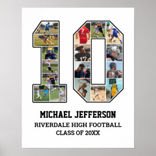 Poster Colagem de Fotografias do Player Número 10 da Equi