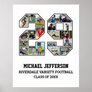 Poster Colagem de Fotografias do Player Número 29 da Equi