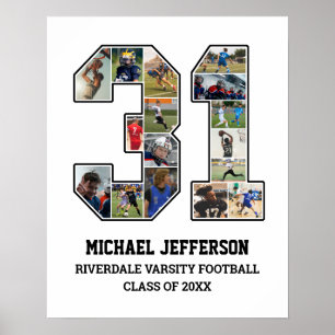 Poster Colagem de Fotografias do Player Número 31 da Equi