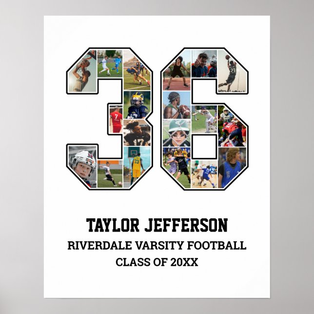 Poster Colagem de Fotografias do Player Número 36 da Equi (Frente)