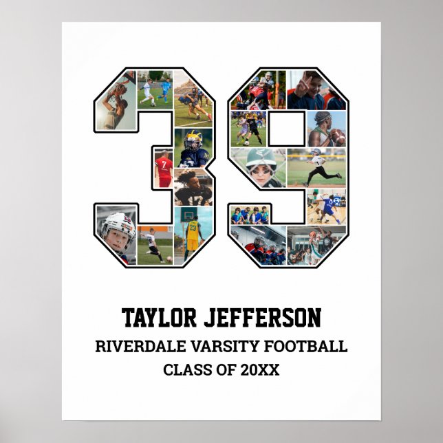 Poster Colagem de Fotografias do Player Número 39 da Equi (Frente)