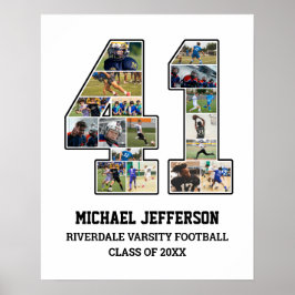 Poster Colagem de Fotografias do Player Número 41 da Equi