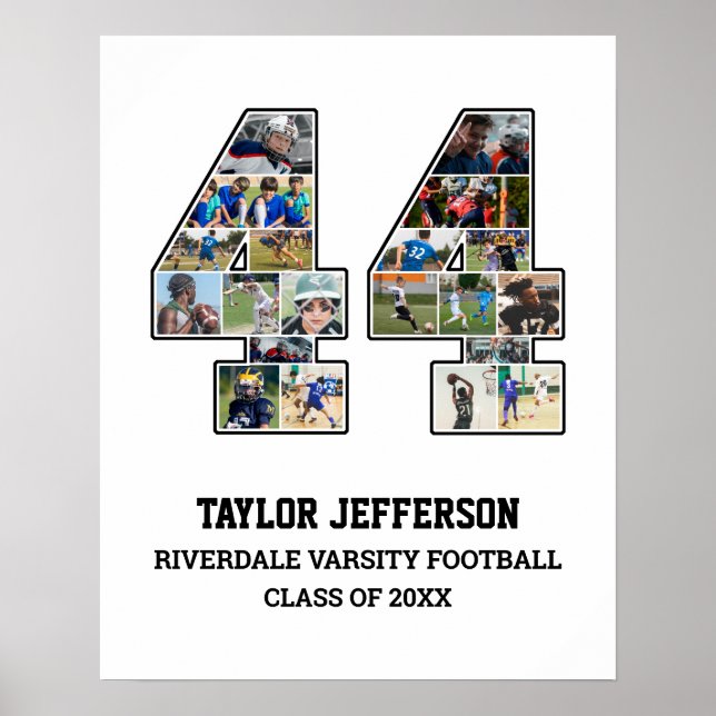 Poster Colagem de Fotografias do Player Número 44 da Equi (Frente)