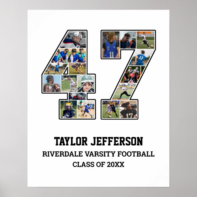 Poster Colagem de Fotografias do Player Número 47 da Equi (Frente)