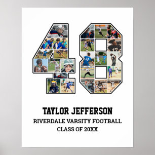 Poster Colagem de Fotografias do Player Número 48 da Equi