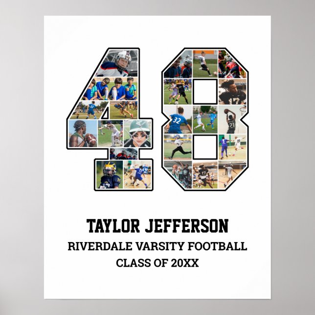 Poster Colagem de Fotografias do Player Número 48 da Equi (Frente)