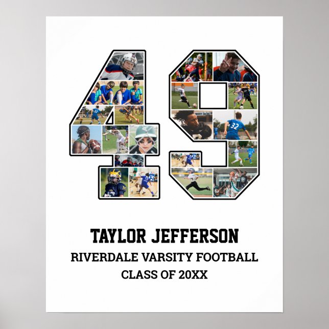 Poster Colagem de Fotografias do Player Número 49 da Equi (Frente)