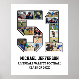 Poster Colagem de Fotografias do Player Número 51 da Equi