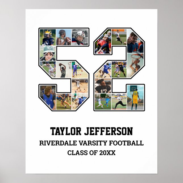 Poster Colagem de Fotografias do Player Número 52 da Equi (Frente)