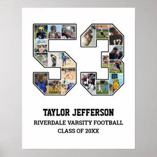 Poster Colagem de Fotografias do Player Número 53 da Equi