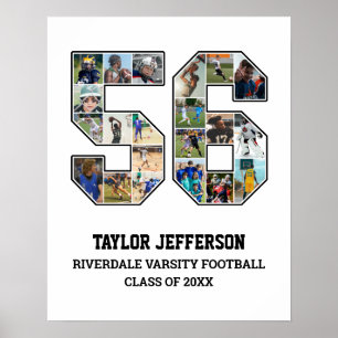 Poster Colagem de Fotografias do Player Número 56 da Equi