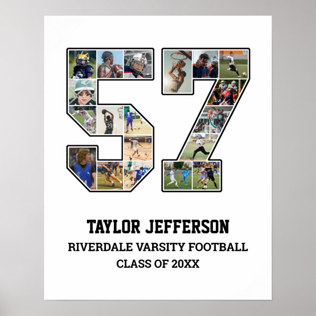 Poster Colagem de Fotografias do Player Número 57 da Equi (Frente)