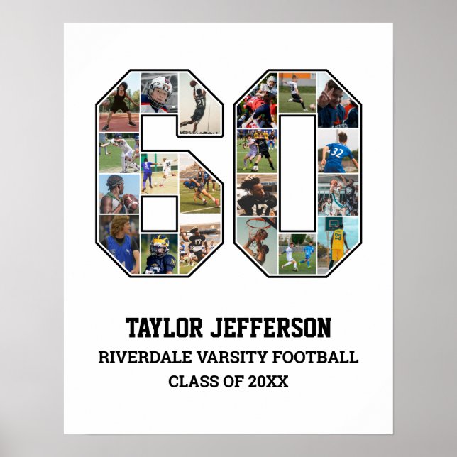 Poster Colagem de Fotografias do Player Número 60 da Equi (Frente)