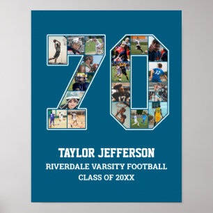 Poster Colagem de Fotografias do Player Número 70 da Equi