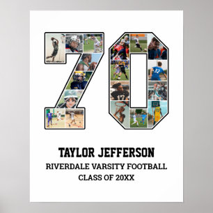 Poster Colagem de Fotografias do Player Número 70 da Equi