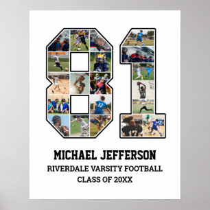 Poster Colagem de Fotografias do Player Número 81 da Equi