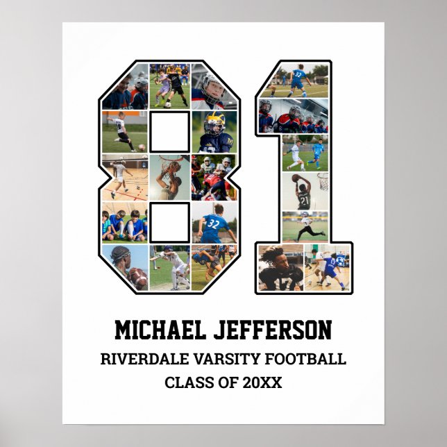 Poster Colagem de Fotografias do Player Número 81 da Equi (Frente)