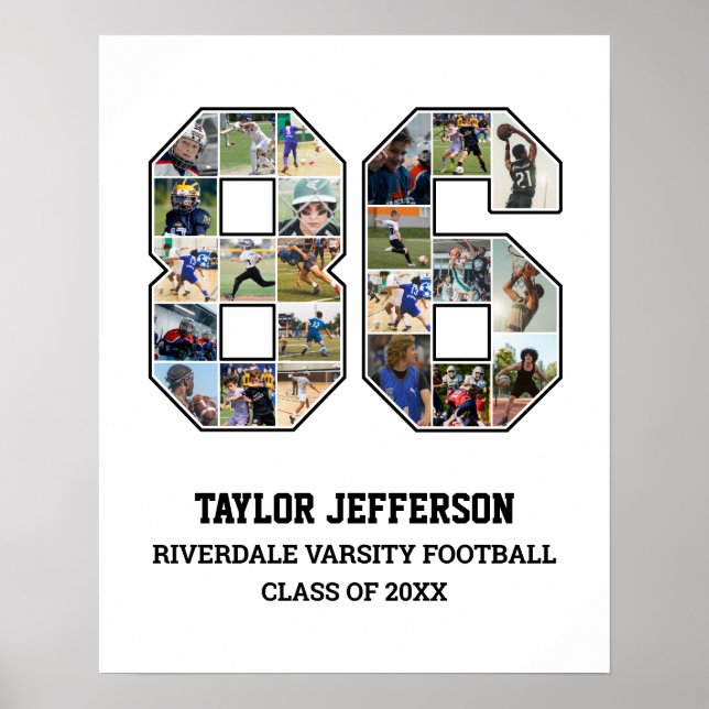 Poster Colagem de Fotografias do Player Número 86 da Equi (Frente)