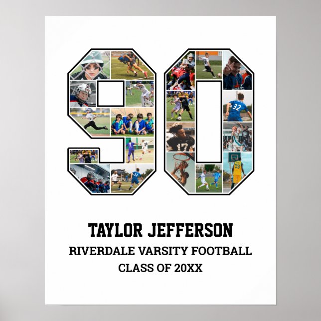 Poster Colagem de Fotografias do Player Número 90 na Equi (Frente)