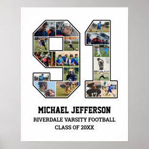 Poster Colagem de Fotografias do Player Número 91 da Equi