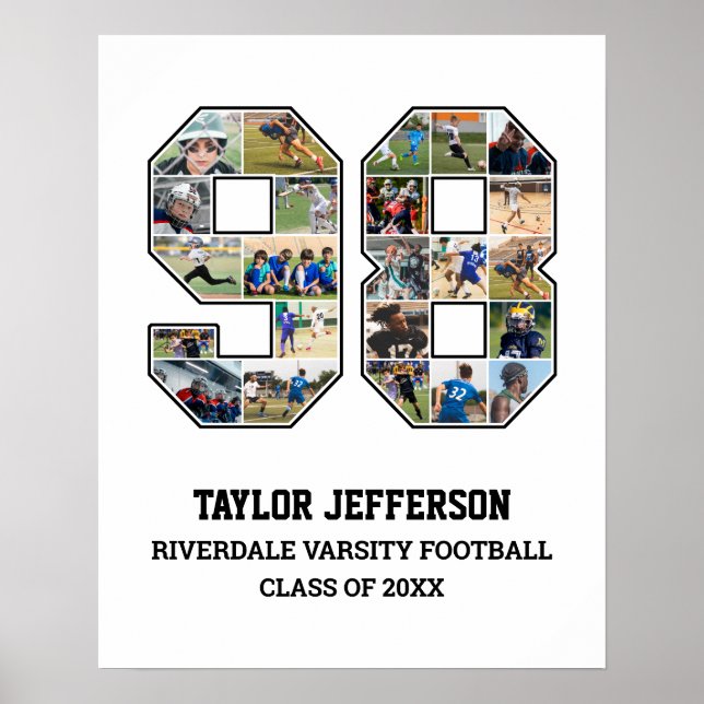 Poster Colagem de Fotografias do Player Número 98 da Equi (Frente)