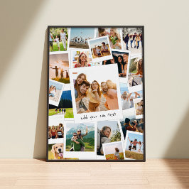 Poster Colagem de Fotografias do Scrapbook Moderno