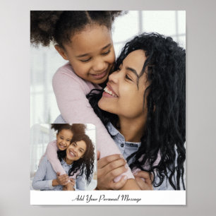 Poster Colagem de Fotografias Personalizada 2 Com Texto P