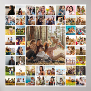 Poster Colagem de Fotografias Personalizada Moderna 49