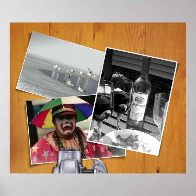 Póster Colagem de Fotos (Frente)