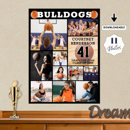 Poster Colagem de Fotos 11 Noite de Basquete