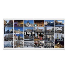 Póster Colagem de Fotos 24 Branco Grade Personalizada Via