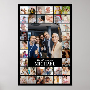 Poster Colagem de Fotos 35 Imagens 12x18 16x24 20x30 Pret