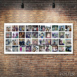 Poster Colagem de Fotos 40 - 4 Linhas 10 Colunas - Texto<br><div class="desc">Esta design de festa de tendências inclui um lugar para quarenta fotos ou realces de vida. Se precisar ajustar o trabalho de arte ou alterar a cor do plano de fundo,  clique no botão personalizar e faça alterações.</div>