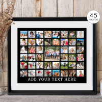 Colagem de Fotos 45 Fotos Personalizadas Cor Perso