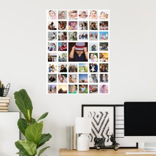 Poster Colagem de Fotos 45 Personalizada