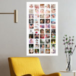 Poster Colagem de Fotos 50 Personalizada<br><div class="desc">Crie um poster personalizado de colagem de fotos de Ricaso - adicione 50 fotos individuais para fazer uma colagem de fotos</div>