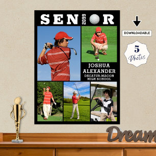 Poster Colagem de Fotos 5 para Graduação do Mais velho Go