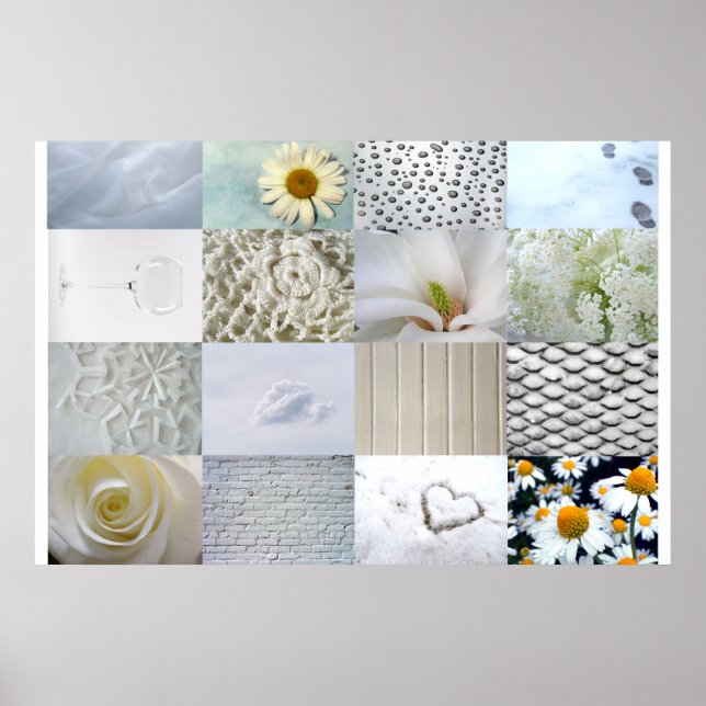 Poster Colagem de Fotos Branca (Frente)