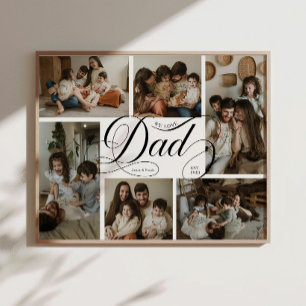 Poster Colagem de Fotos com Tipografia de Letra de Pai 6
