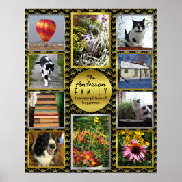 Póster Colagem de Fotos da Família | Personalização de De