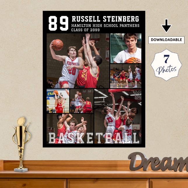 Poster Colagem de Fotos de Basquete 7 (Criador carregado)