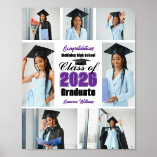 Poster Colagem de Fotos de Formatura da Turma de 2026 Rox