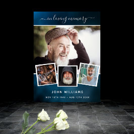 Poster Colagem de fotos de funeral bem-vindo memorial céu
